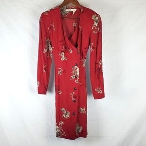 Vintage‎ 90s Red Floral Dress